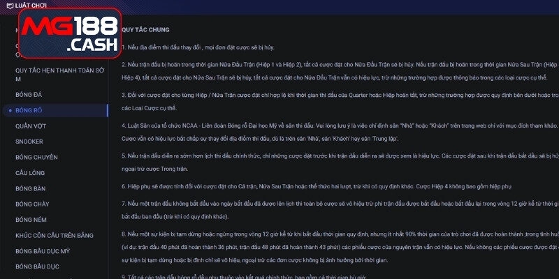 Quy tắc thi đấu